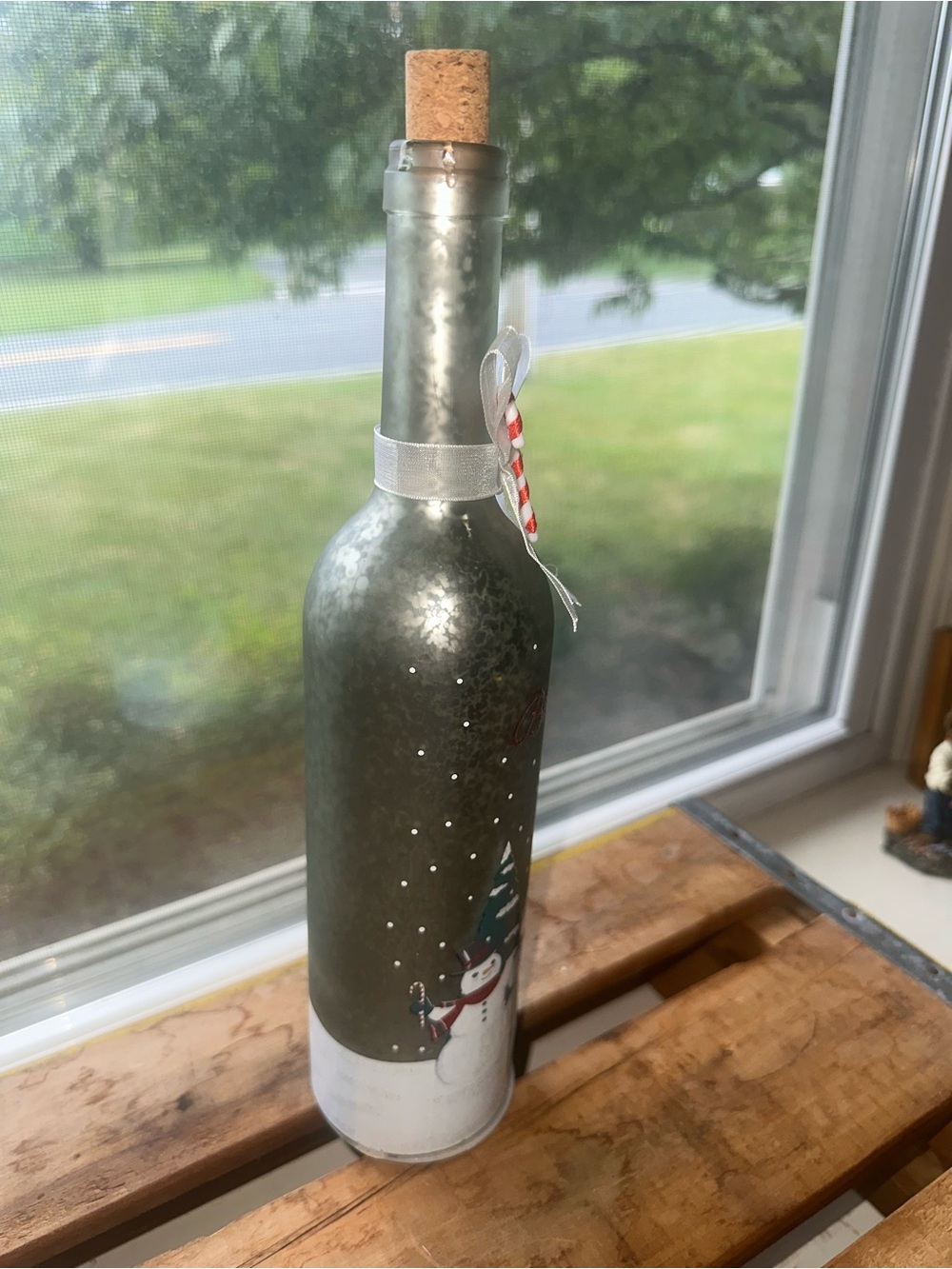 St. Nicholas Square® LED Wine Bottle Snowman - NWOT - Picture 3 of 7